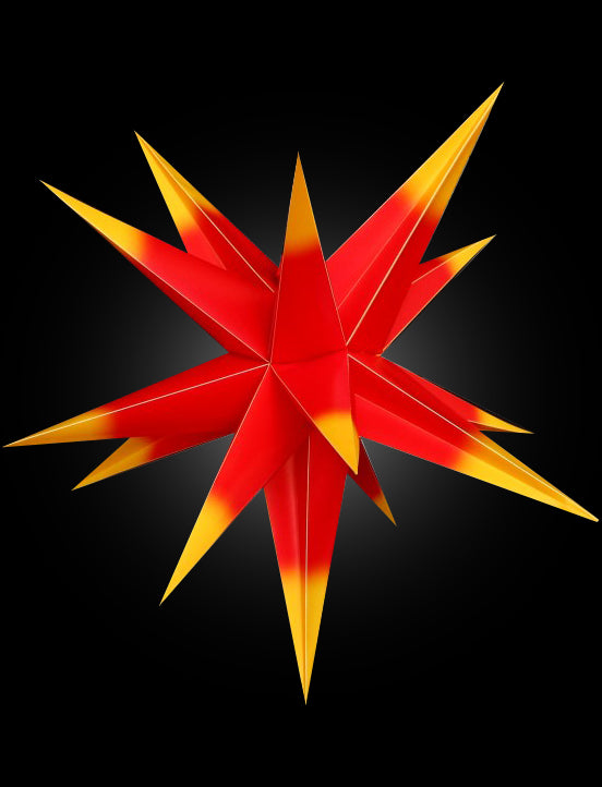 3d julestjerne at hænge i træer - 45 cm multifarve