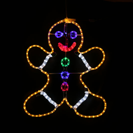 Gingerbread Man - Udendørs julelys - 55x67 cm