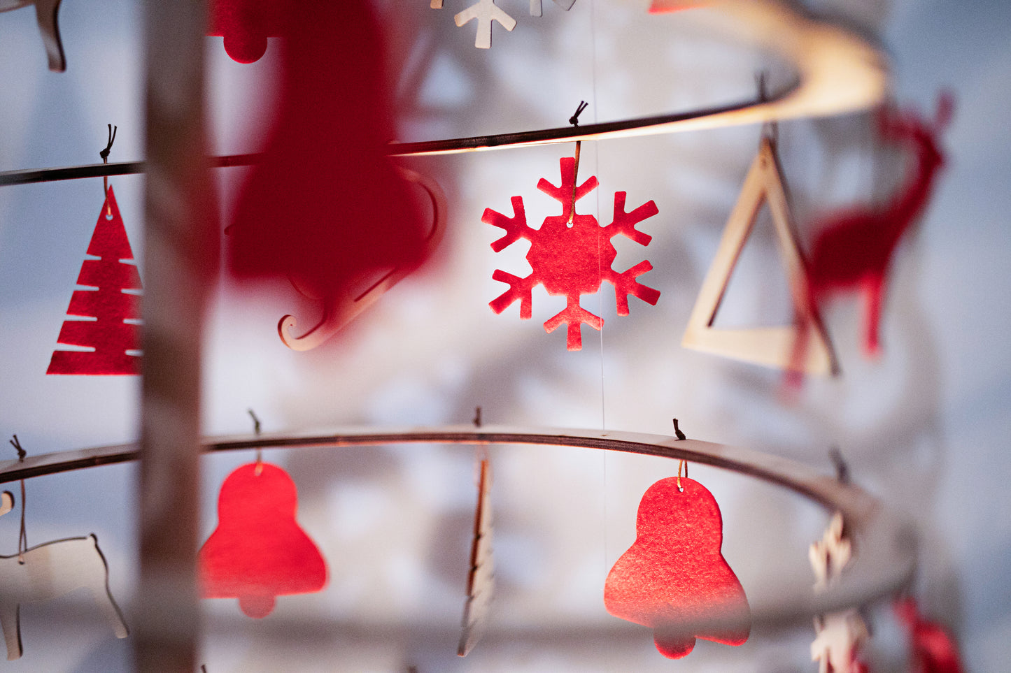 Slim felt decoration set - Santa's Light Shop