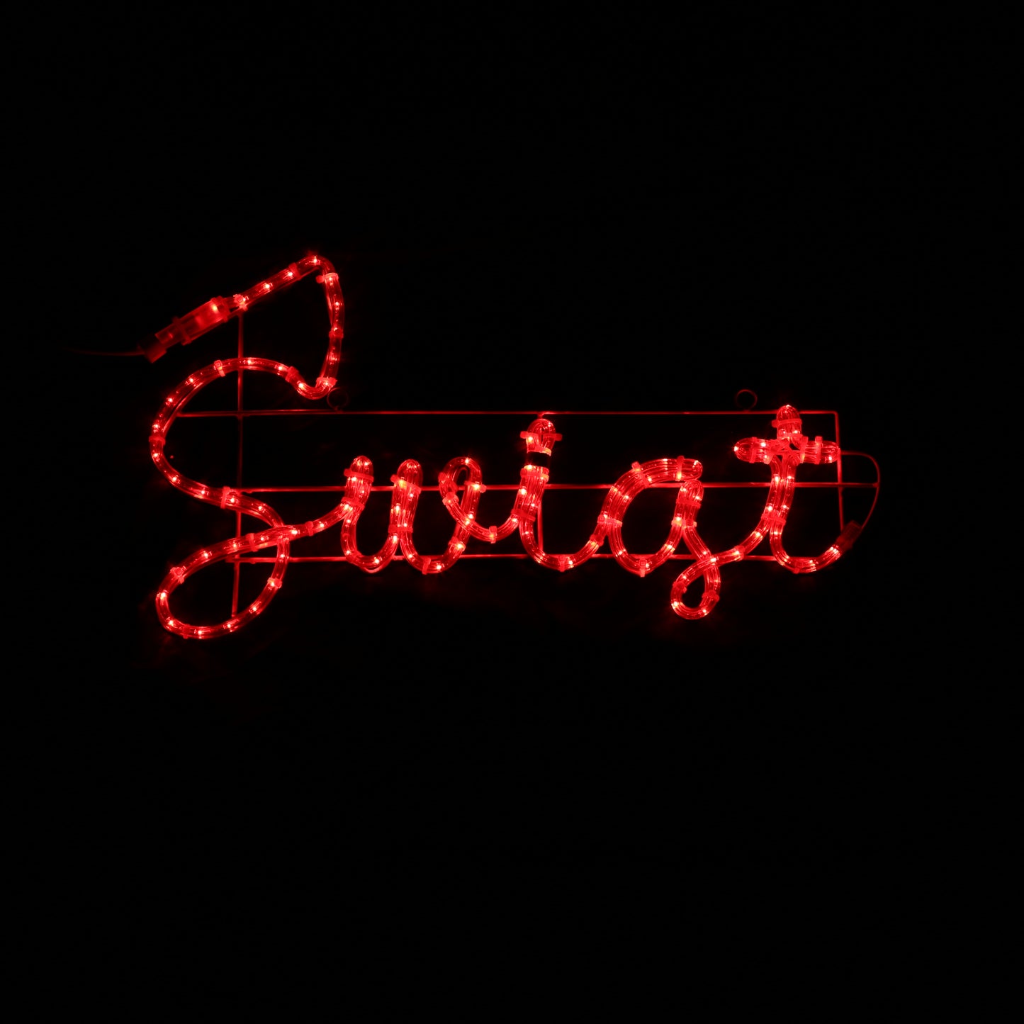 LED-skilt Wesołych Świąt - 44x173cm - udendørs Julebelysning