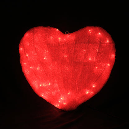3D LED Hjerte - Julelys Motiv