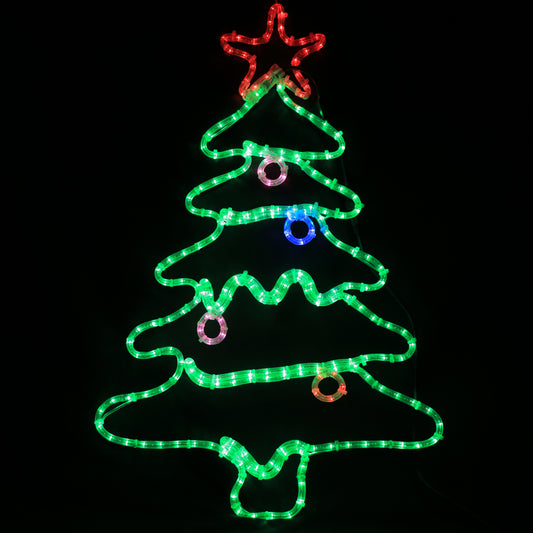 Julelys - LED juletræ - 57x90cm