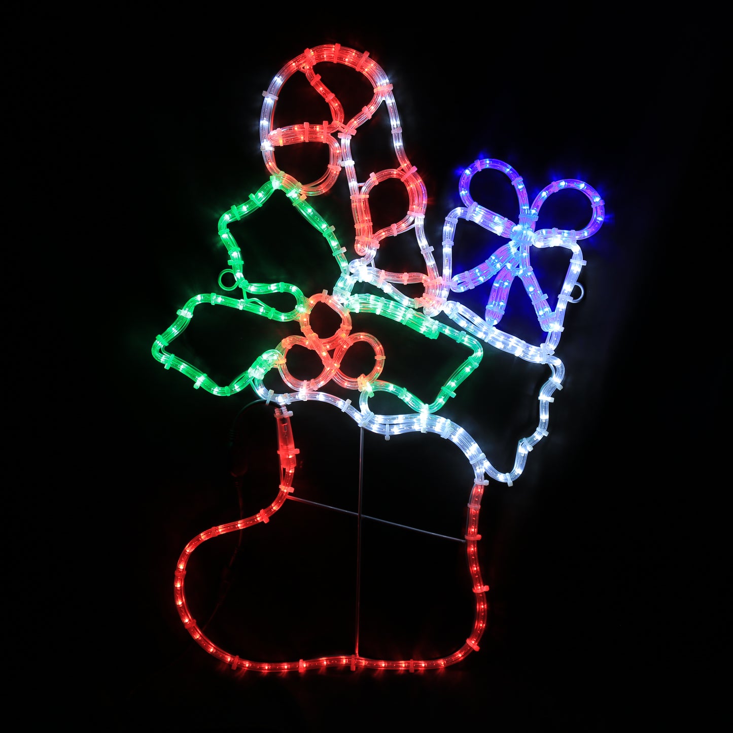 Julestrømpe LED Motiv 57x85 cm