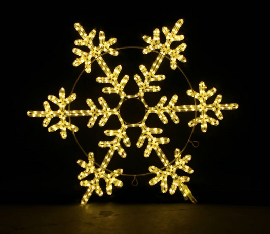 Snowflake Julelys 80x80cm LED Udendørs