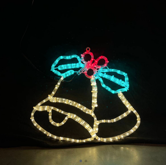 Klokke 42x50 cm - Udendørs LED julelys