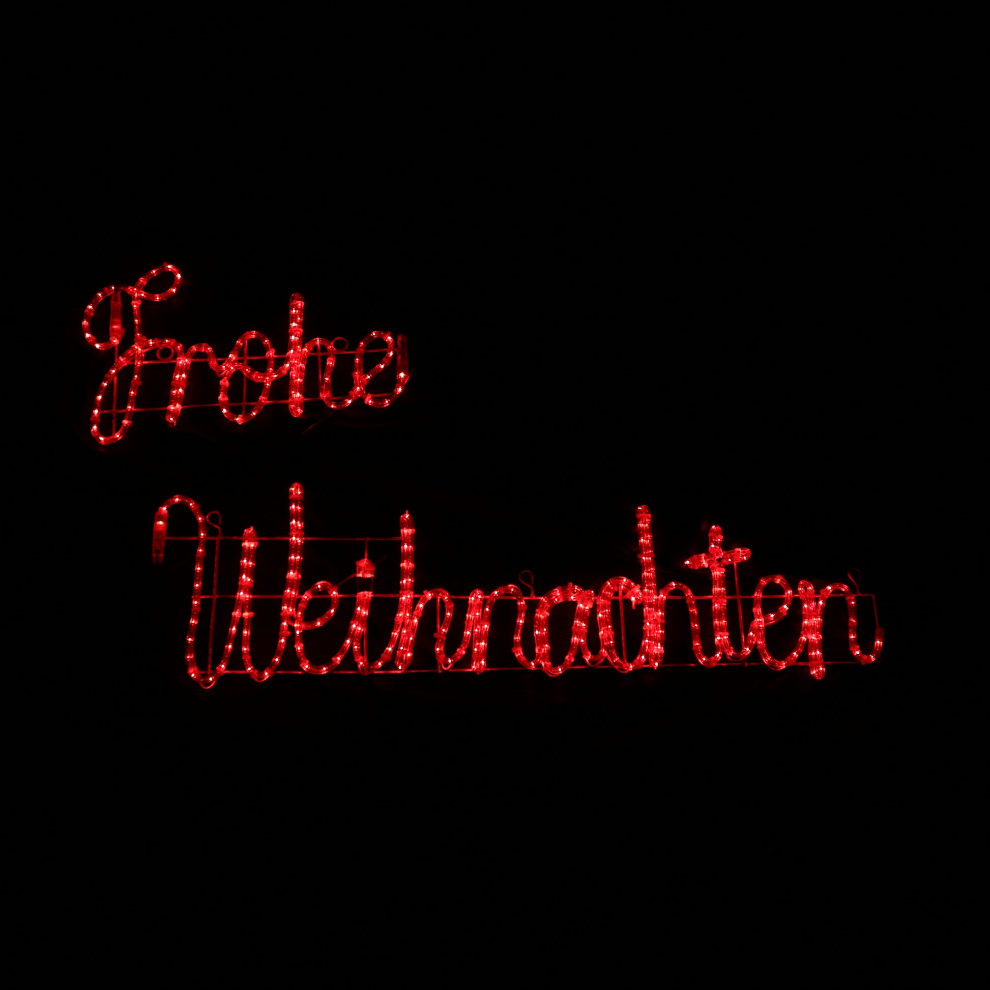 Frohe Weihnachten LED Sign motif