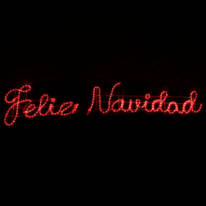 Feliz Navidad LED-skilt - 44x183cm