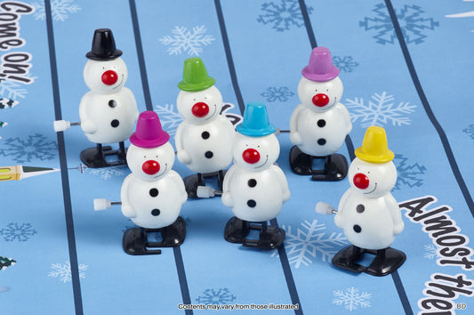 6 pcs juleknækkere - 30 cm - snemænd