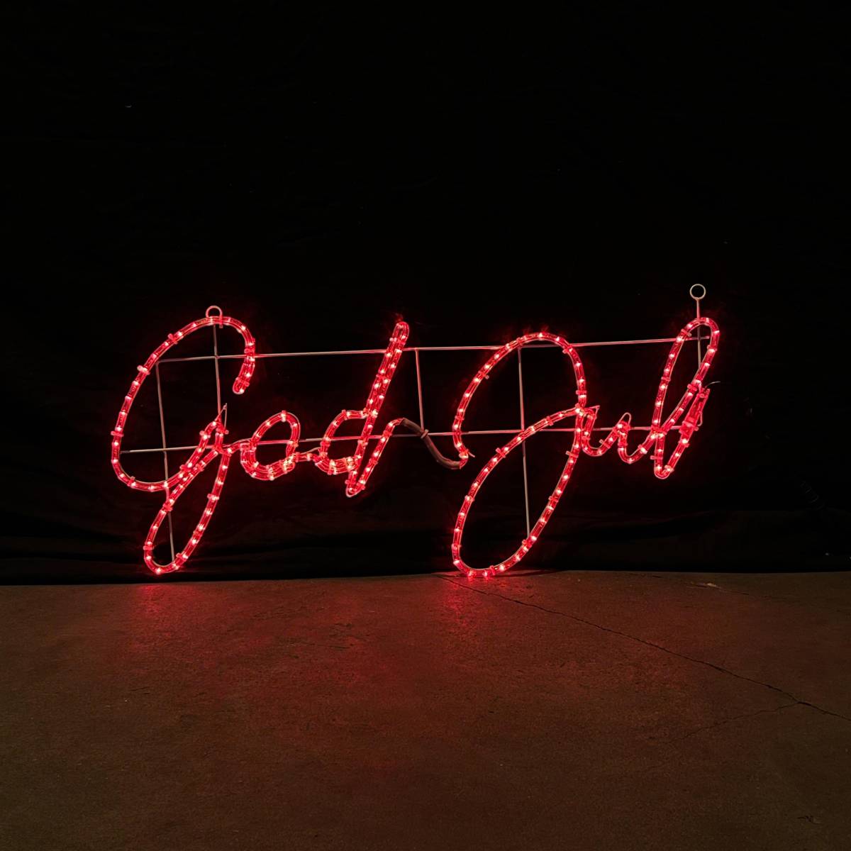 God Jul - LED Skilt skiftende farver - 115x55cm