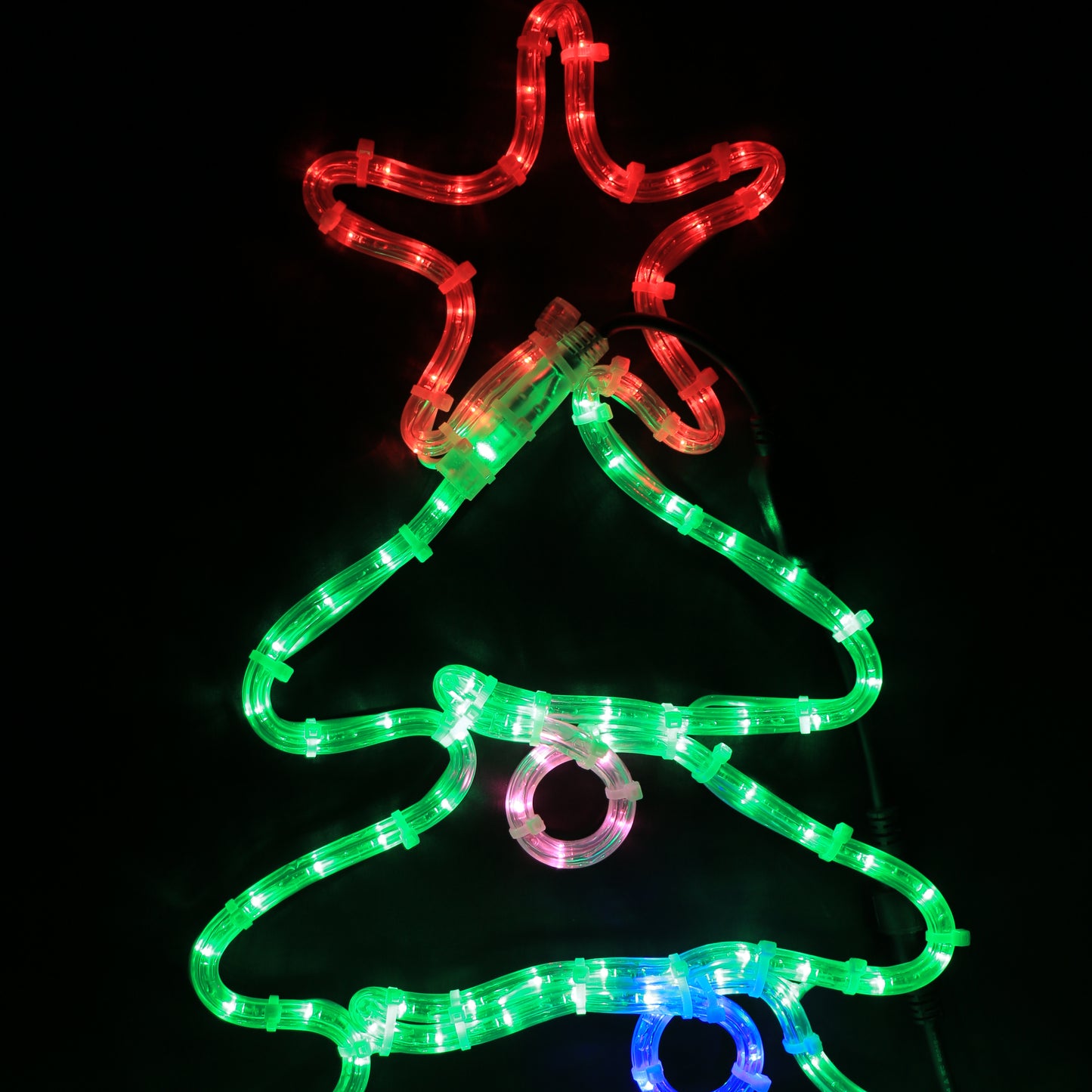 Julelys - LED juletræ - 57x90cm